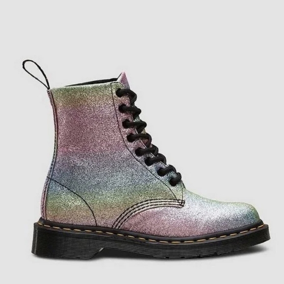 Dr. Martens 1460 Glitter Rainbow Boots. Size: 6. - Picture 7 of 15